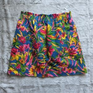 J.Crew Factory floral mini skirt